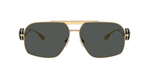 Versace VE2269 62 Dark Grey & Gold Sunglasses.